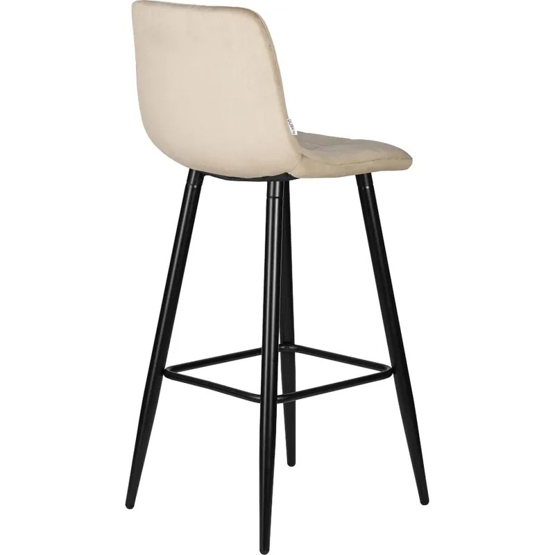 Стул барный LO_DOBRIN NICOLE LML-8078_B-M_V-V108-104 черные мат/мокко велюр Стул барный LO_DOBRIN NICOLE LML-8078_B-M_V-V108-104 черные мат/мокко велюр