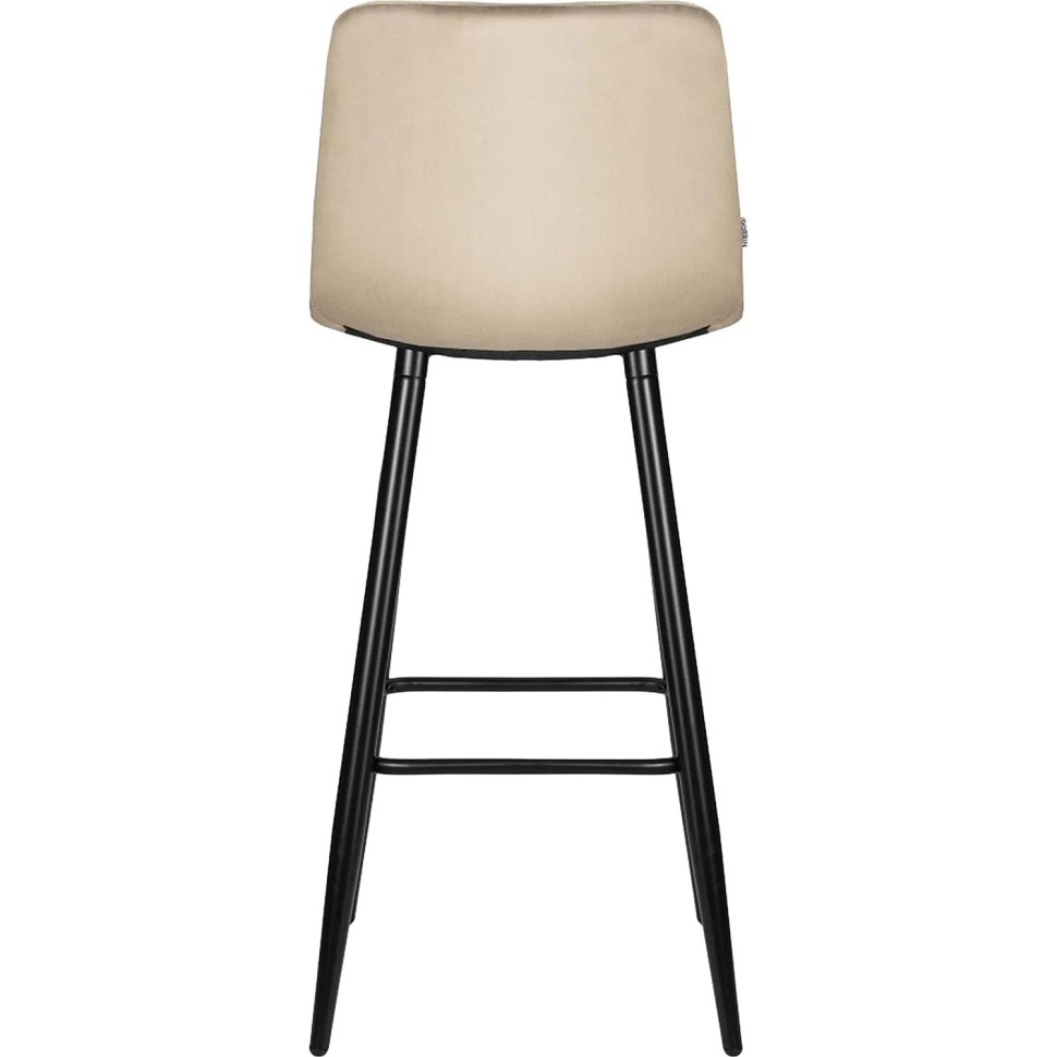 Стул барный LO_DOBRIN NICOLE LML-8078_B-M_V-V108-104 черные мат/мокко велюр Стул барный LO_DOBRIN NICOLE LML-8078_B-M_V-V108-104 черные мат/мокко велюр