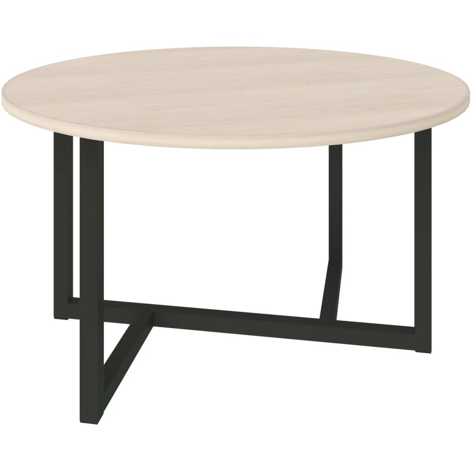 Стол журнальный KD_Триада-11 Д выбеленный дуб/черный