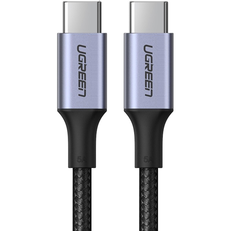 Кабель UGREEN USB C PD 100 Вт, в оплетке, черный. 1м (70427)