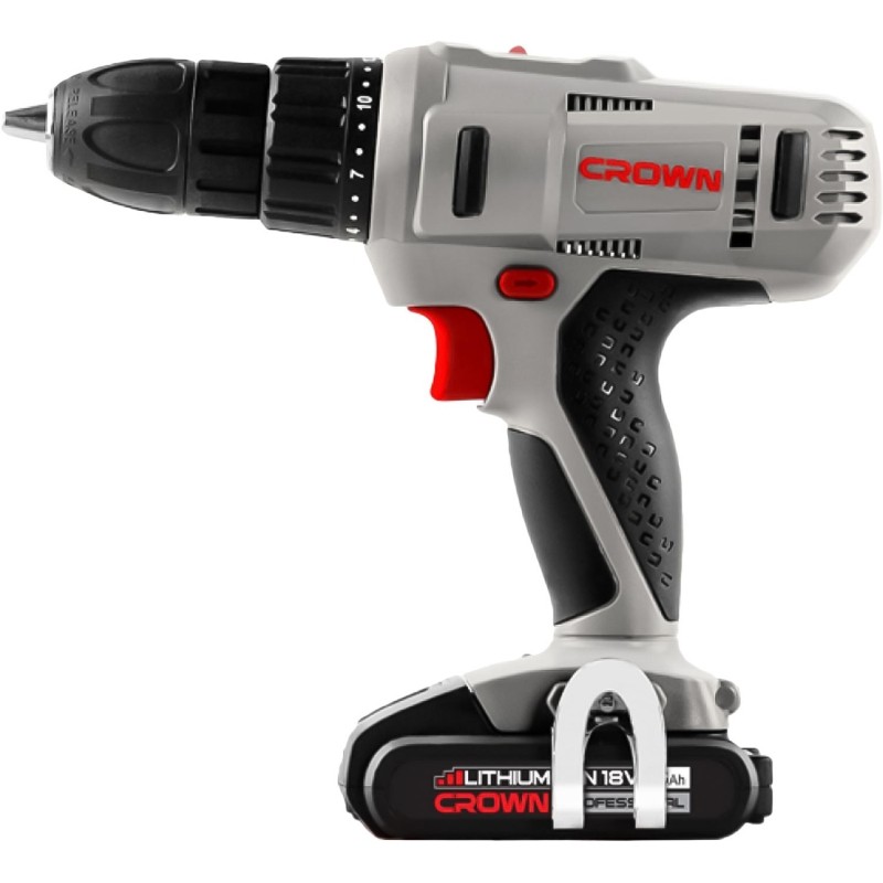 Дрель-шуруповерт аккумуляторная CROWN CT21056L-1.5 BMC