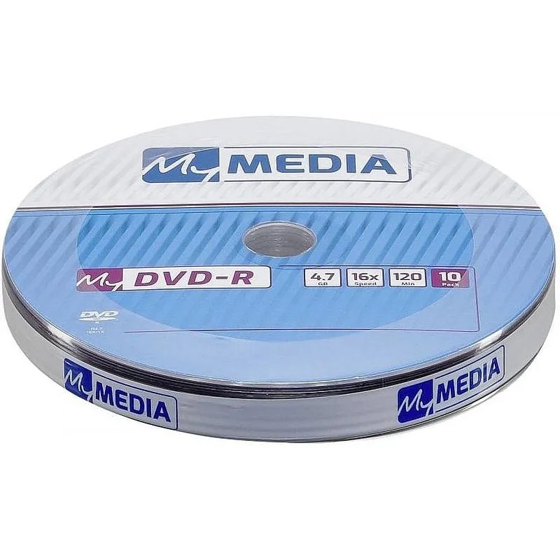 Носители информации DVD-R MyMedia 4.7Gb 16x Pack wrap (10шт/уп) (69205)