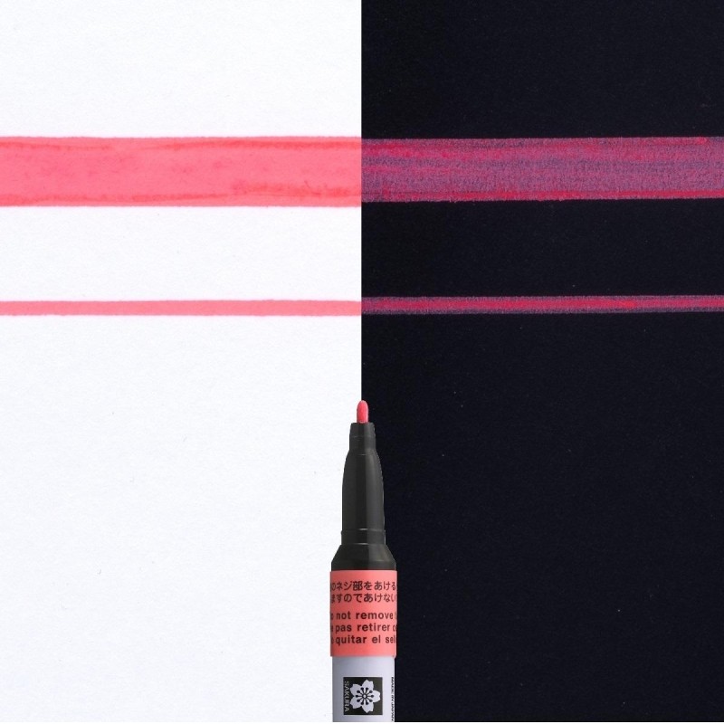 Маркер лаковый Sakura Pen-Touch 1 мм красный XPMKA319