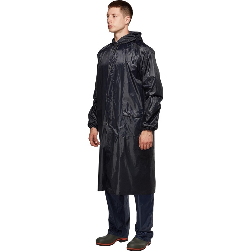Плащ нейлон с ПВХ синий р.XL