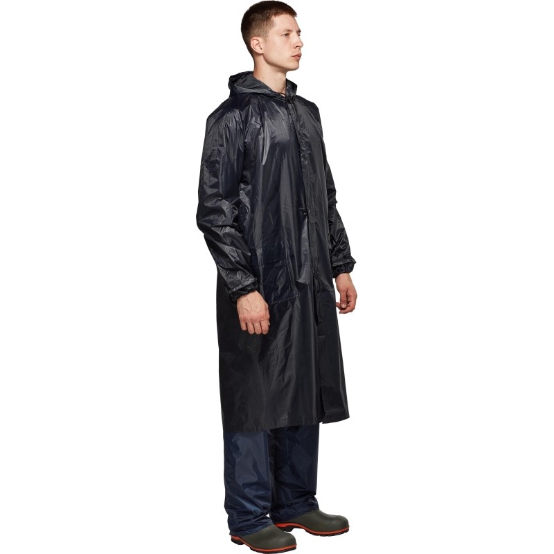Плащ нейлон с ПВХ синий р.XL