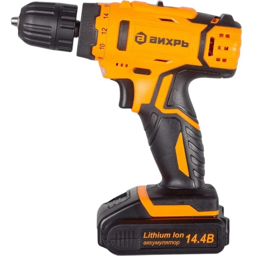 Дрель-шуруповерт аккумуляторная ДА-14Л-2KА Вихрь 72/14/20 Дрель-шуруповерт аккумуляторная ДА-14Л-2KА Вихрь 72/14/20