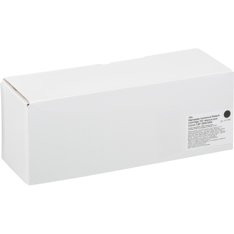 Картридж лазерный Retech Cartridge 703 чер. для CanonLBP2900/2900B