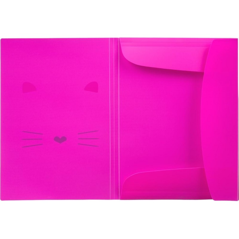 Папка на резинках А4 №1School Kitty розовая
