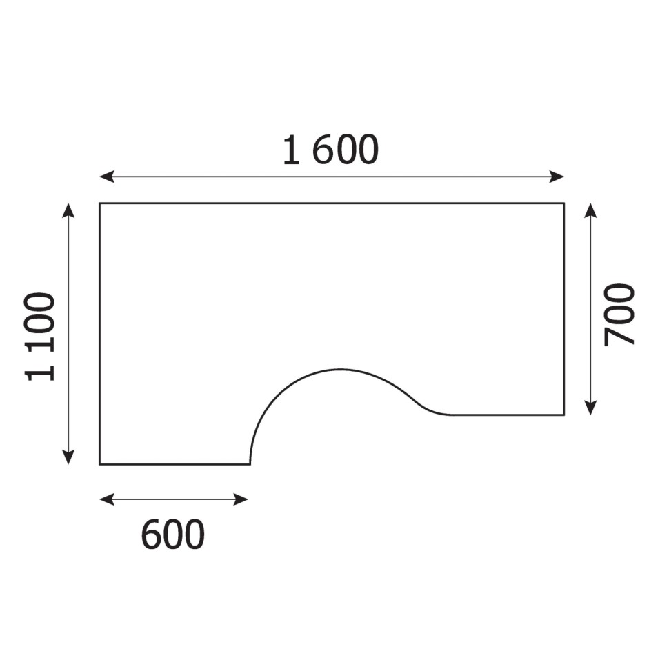 Стол эргономичный MS_Агат АО-44L ольха