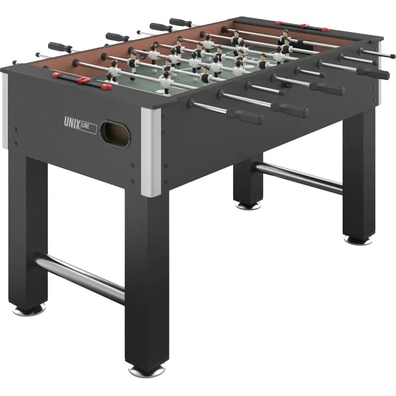 Игровой стол UNIX Line Футбол - Кикер (140х74 cм) Black GTSFU140X74BK