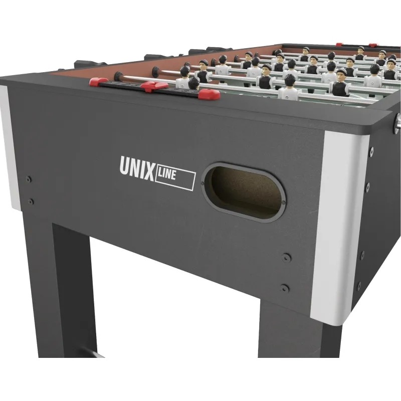 Игровой стол UNIX Line Футбол - Кикер (140х74 cм) Black GTSFU140X74BK