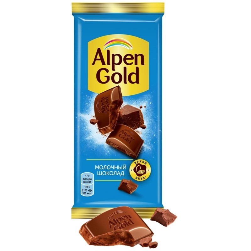 Шоколад молочный ALPEN GOLD 80г