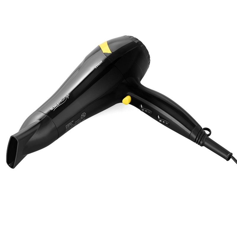 Фен SCARLETT SC-HD70I18, 2200Вт, черный