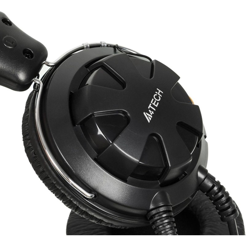 Гарнитура A4Tech (HS-28 (BLACK+GREY) черный 2.2м накладные