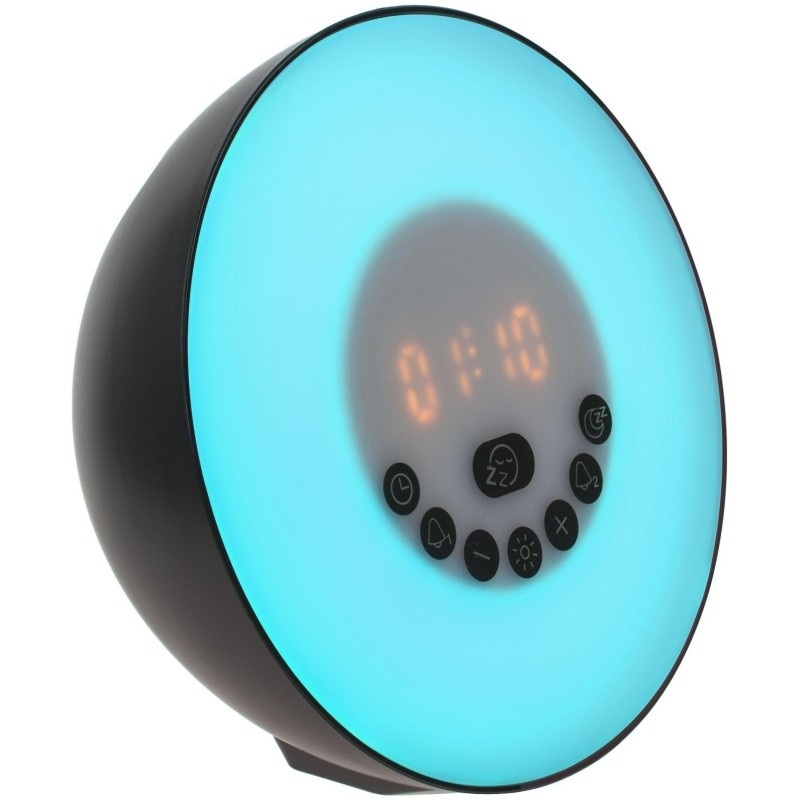 Лампа светодиодная колонка dreamTime для пробуждения светом музыкой, черная