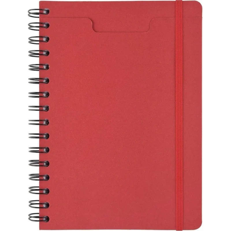 Ежедневник недатированный А5 PRAGMATIC на гребне, красный, 128л 3-748/05