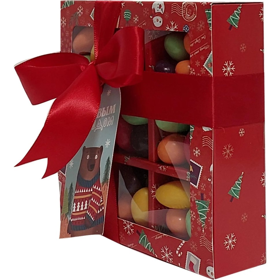 Подарочный набор Зеленая улица Снежная история Миндаль в глазури,280г Подарочный набор Зеленая улица Снежная история Миндаль в глазури,280г