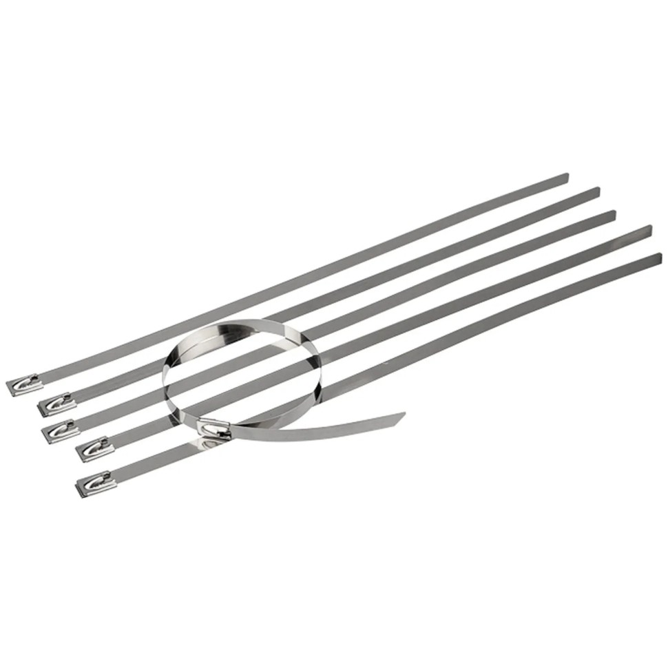 Хомут стяжка кабельная стальная 300x4,6мм REXANT (50 шт/уп) 07-0308 Хомут стяжка кабельная стальная 300x4,6мм REXANT (50 шт/уп) 07-0308