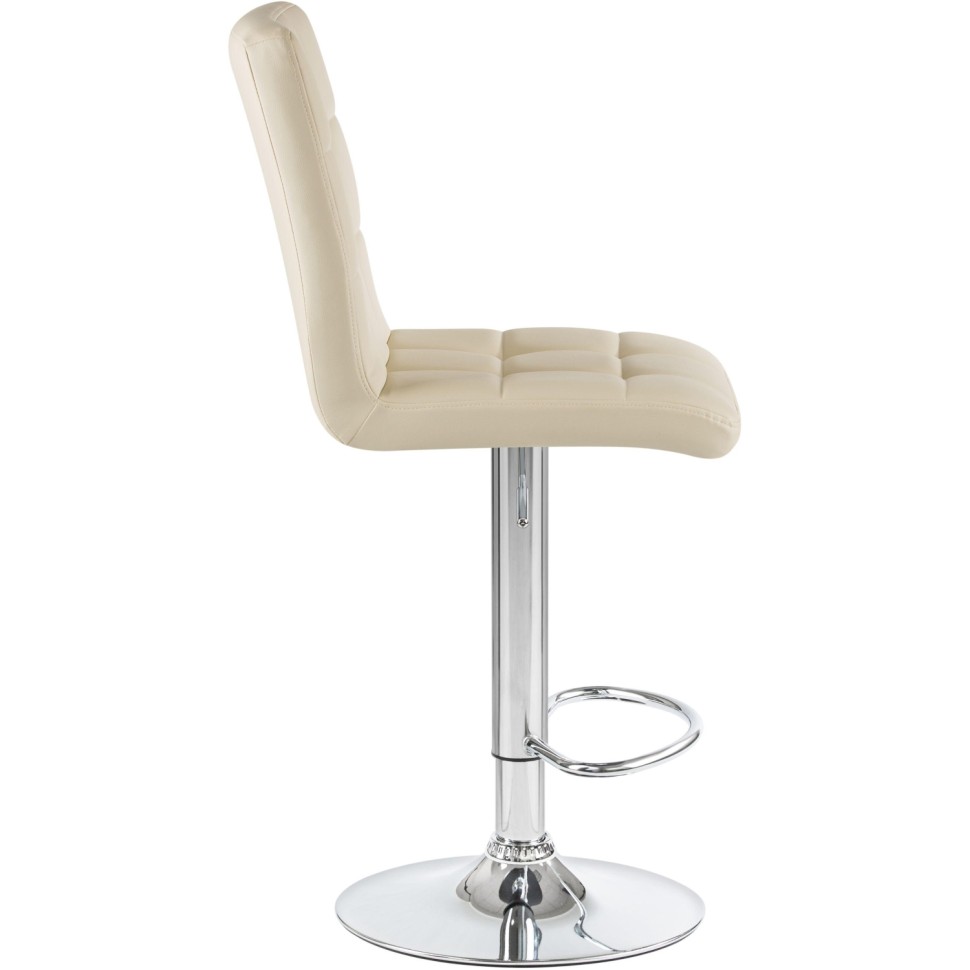 Стул барный LO_DOBRIN KRUGER LM-5009 кремовый/хром