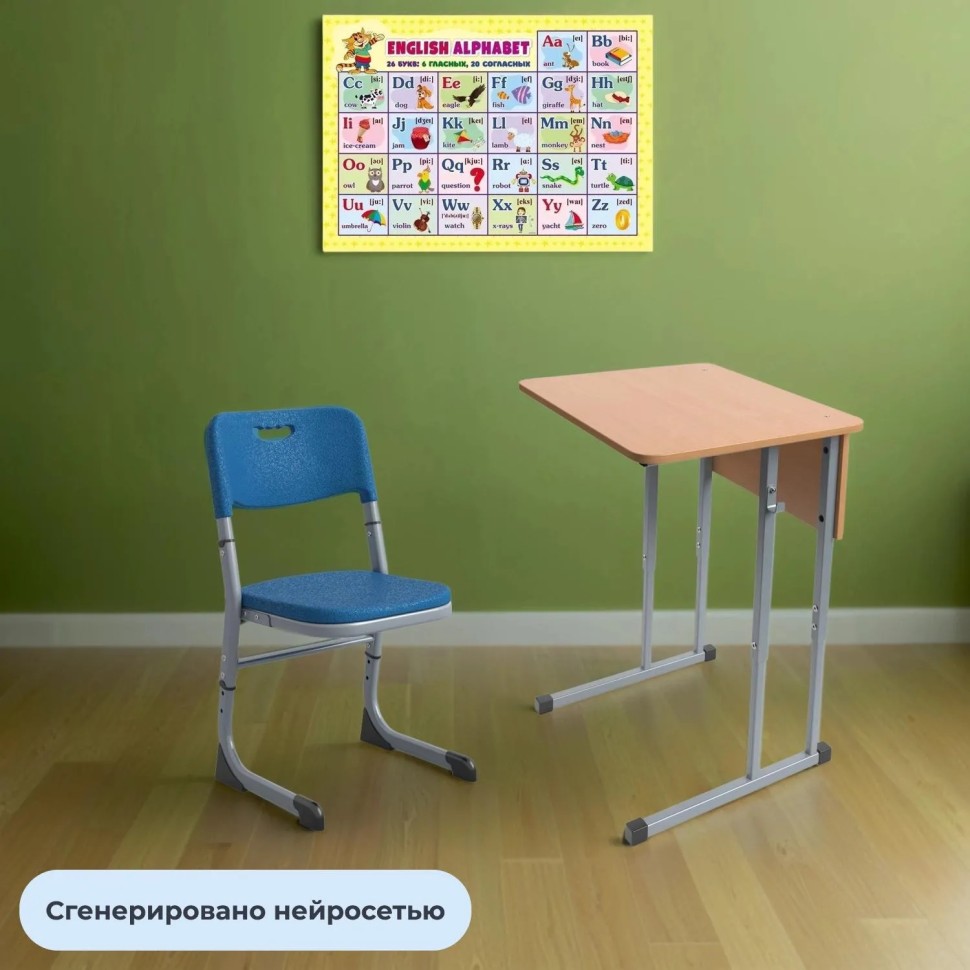 Стул ученический MET_Комус Мебель Школа 2.0 5-7 р.г. Aero синий 5017/серый Стул ученический MET_Комус Мебель Школа 2.0 5-7 р.г. Aero синий 5017/серый