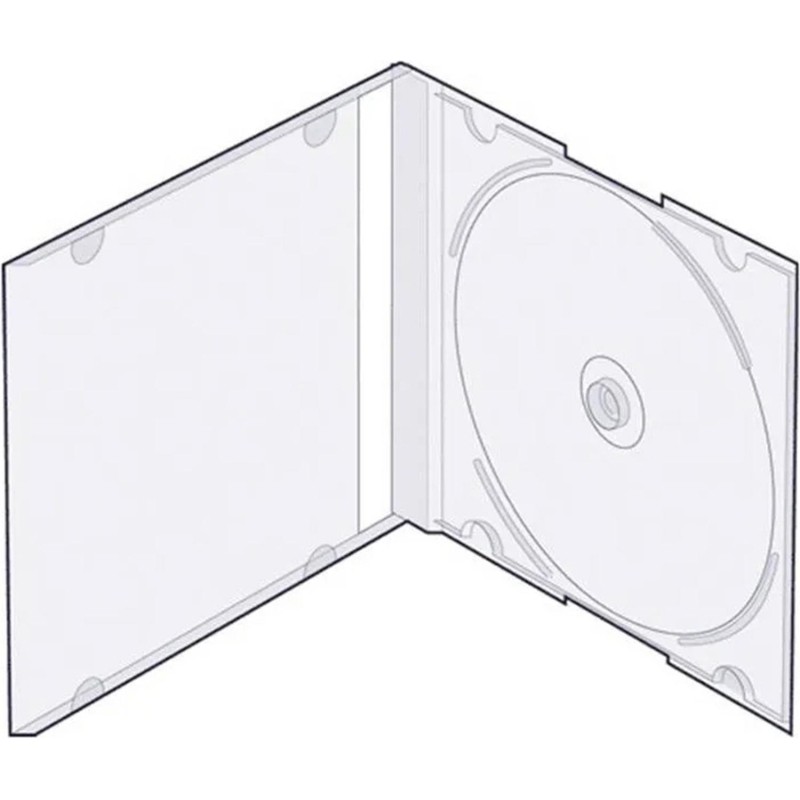 Бокс CMC для CD/DVD пластиковый Slim Case (CDB-sl) (200 шт. в уп) черный