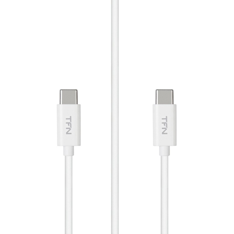 Кабель TFN TYPE-C TYPE-C, 1.0м. Цвет:белый (TFN,TFN-CUSBCC1MTPWH)