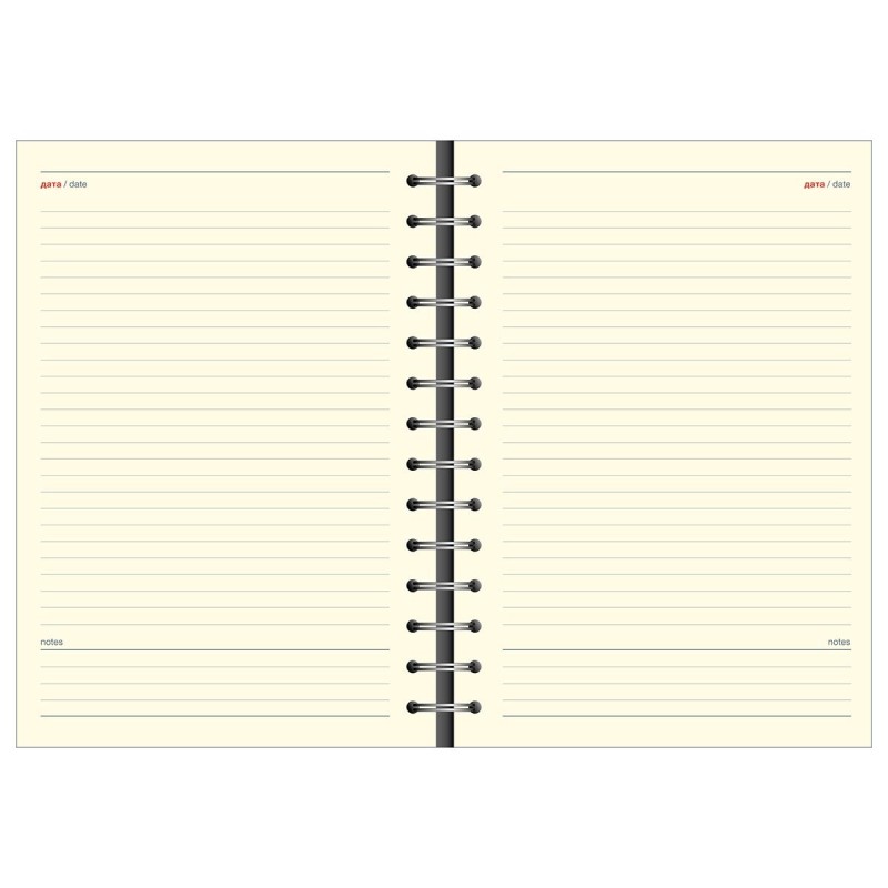 Ежедневник недатированный Fluid Attache Selection бирюз 140х200 мм,192с