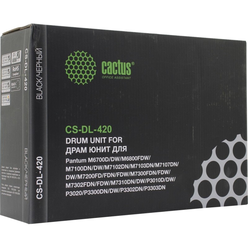 Блок фотобарабана Cactus CS-DL-420 DL-420 ч/б:9000ст.для M6700/M6800 Pantum
