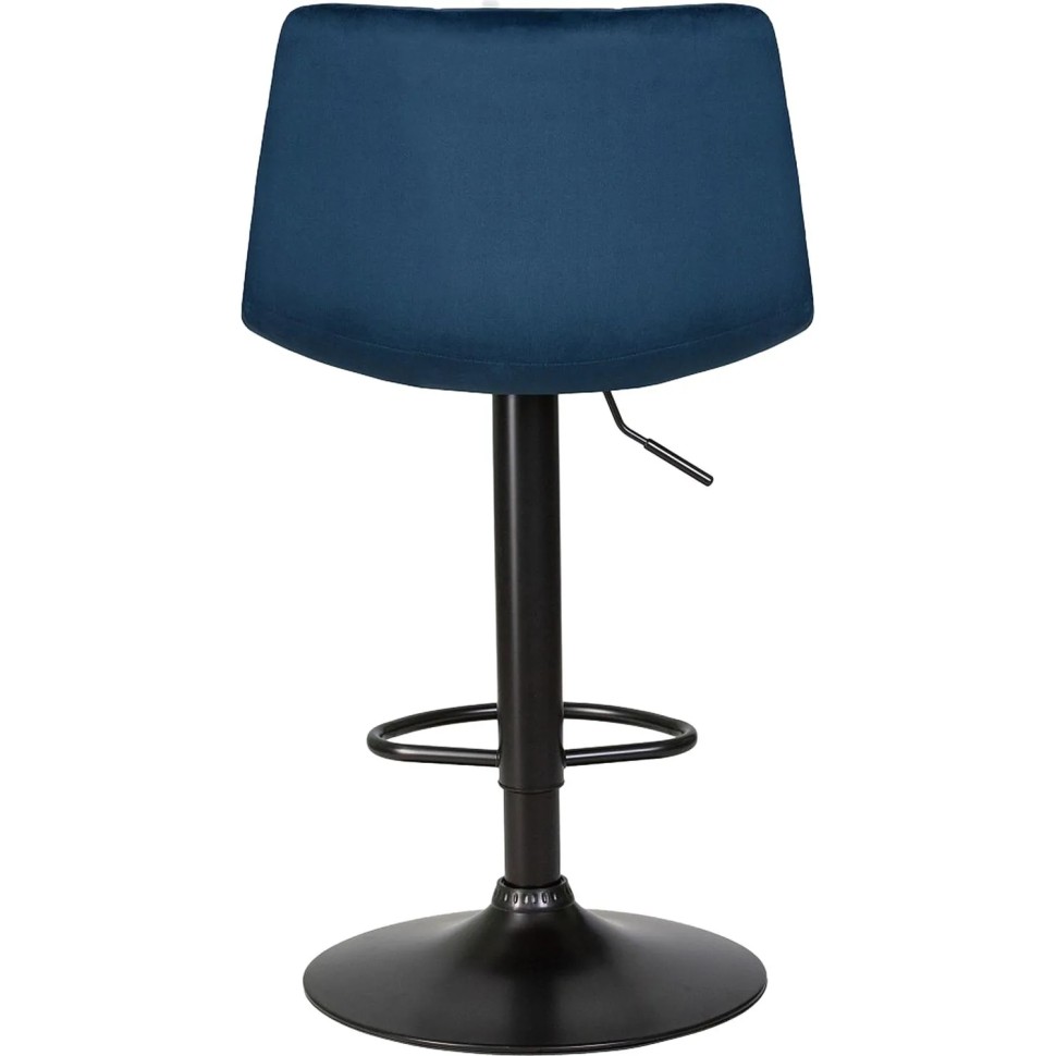 Стул барный LO_DOBRIN TAILOR BLACK LM-5017_B-M_V-MJ9-117 синий велюр
