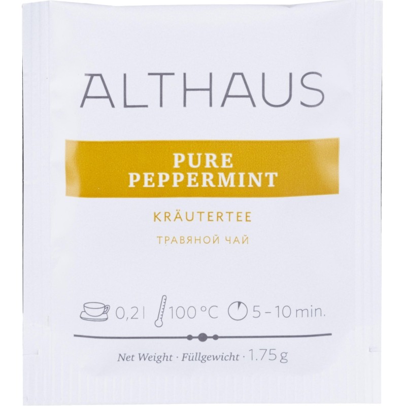 Напиток травяной в пакетиках Althaus Pure Peppermint, 20x1,75гр