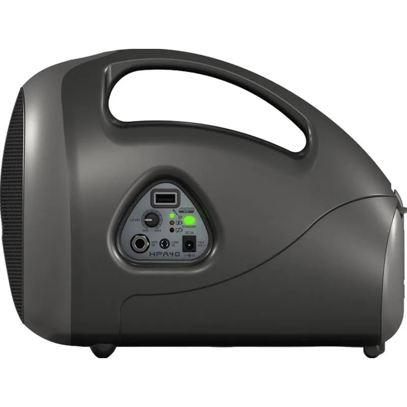 Звуковой комплект Behringer HPA40, 40 Вт, пров. мкф, аккум, USB, wirless