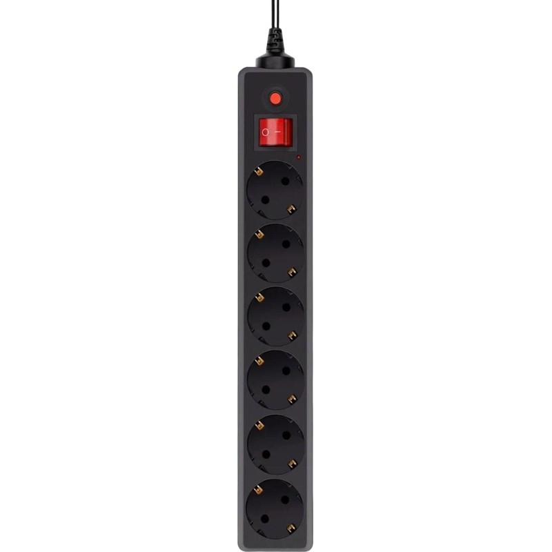 Сетевой фильтр Buro 600SH-16-5-B 5м (6 розеток) черный