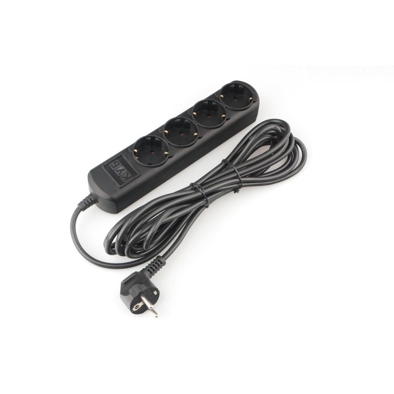 Удлинитель Power Cube 3м, 4р, без выкл., 16А черн. (PC-2B-3M)