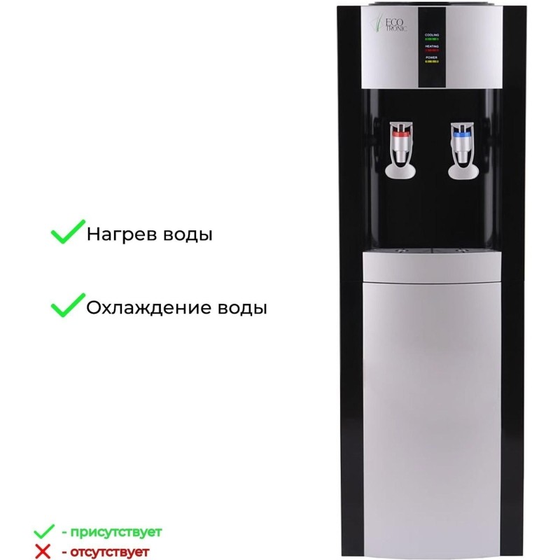 Кулер для воды Ecotronic H1-L черный