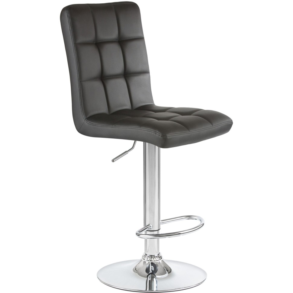 Стул барный LO_DOBRIN KRUGER LM-5009 черный/хром Стул барный LO_DOBRIN KRUGER LM-5009 черный/хром