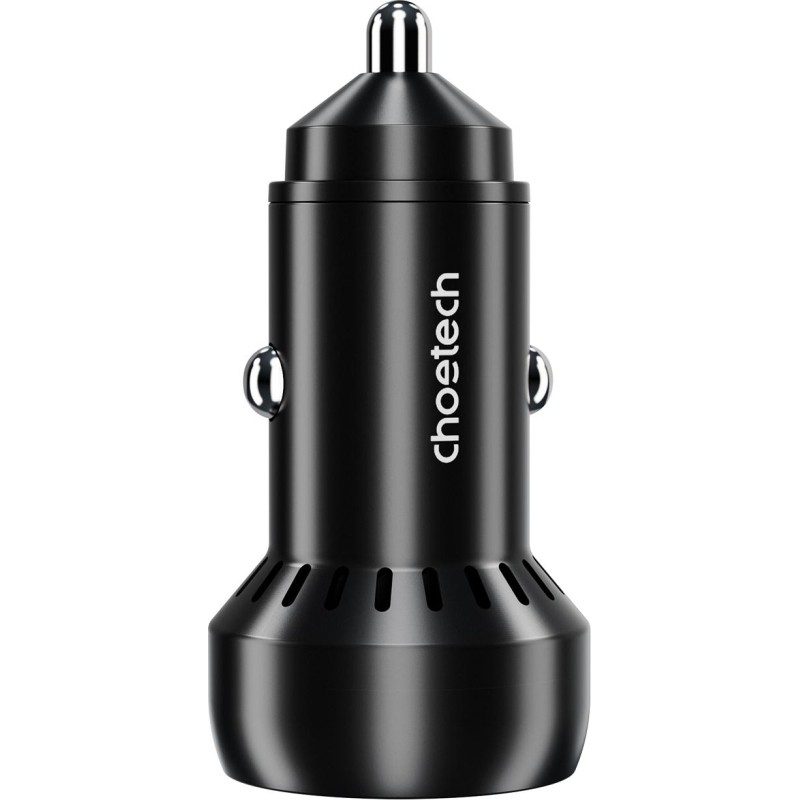 Зарядное устройство в авто Choetech 60 Вт USB A QC+USB C PD(TC0014)