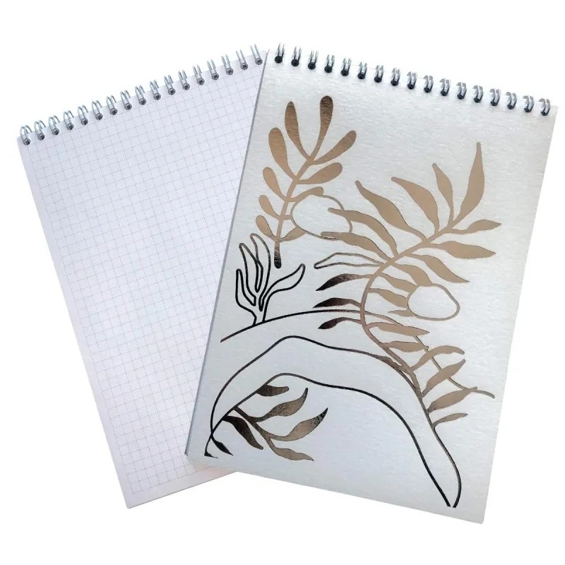 Блокнот А5 50л. Attache Selection в клетку ветви белый на спирали Блокнот А5 50л. Attache Selection в клетку ветви белый на спирали