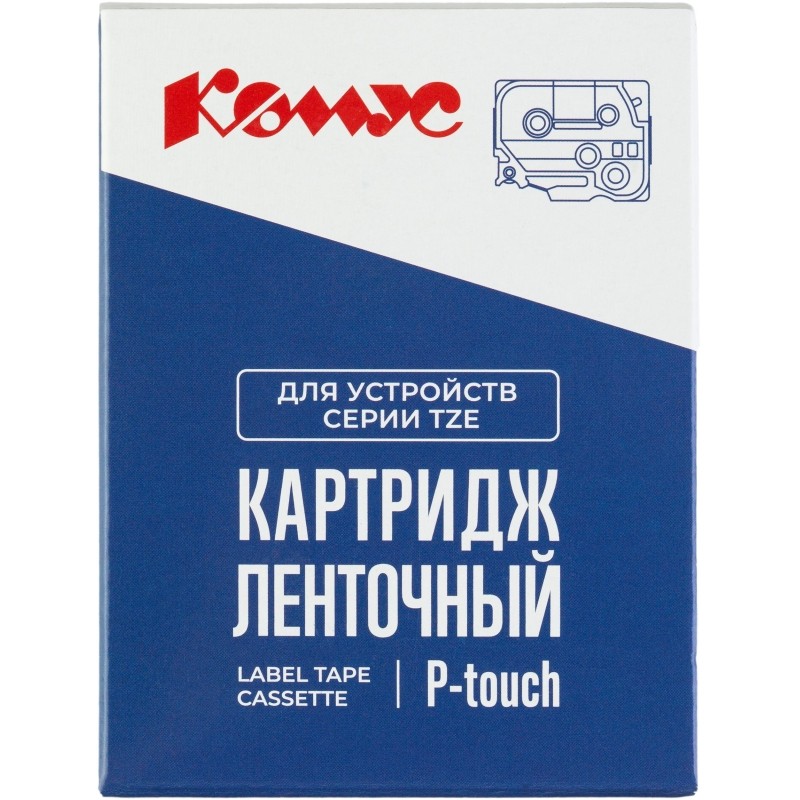 Картридж Комус TZE-M961(Brother TZE-M961 чер. на металлизированном,36мм/8м)