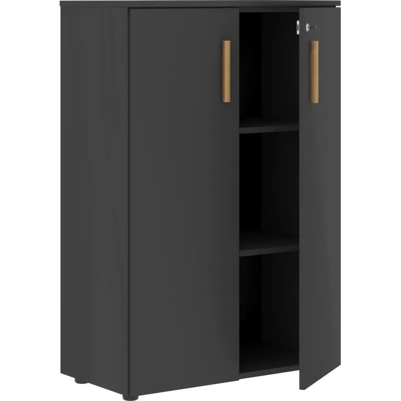 Шкаф Forta с глухими дверьми и топом FMC80.1(Z) 802х429х1213 Черный графит