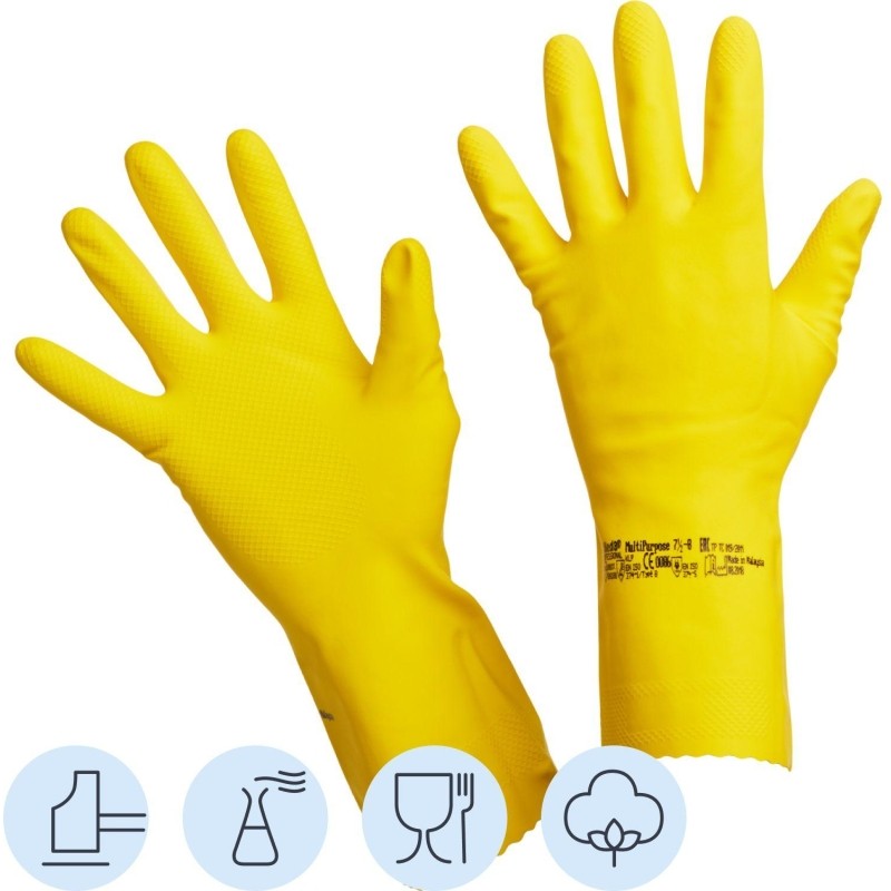 Перчатки резиновые Vileda Profes латекс желтый рXL 102591/174377,ПС