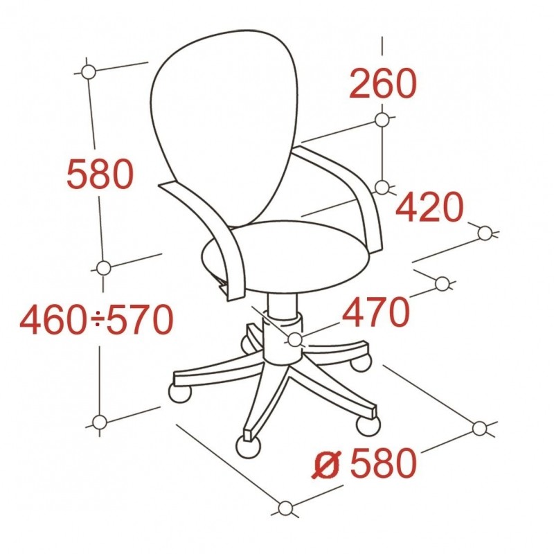 Кресло UP_EChair 325 PC ткань черная С11, пластик