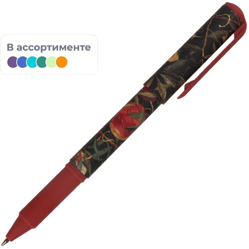 Ручка шариковая неавтомат. DreamWrite.Flora.BlackNight0,7,син,асс20-0264/14