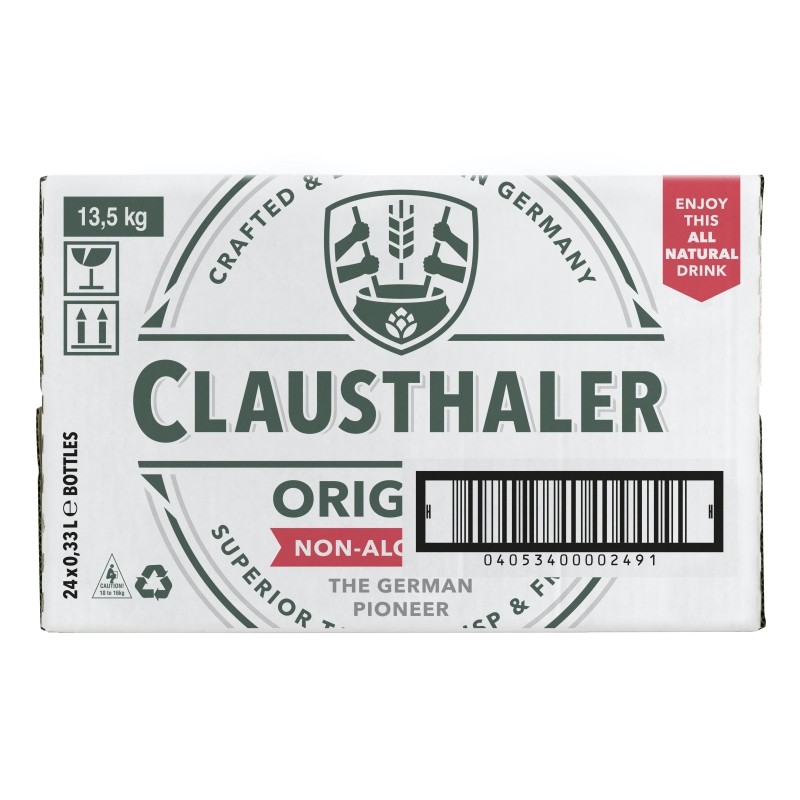 Пиво Clausthaler стекло 0,33л
