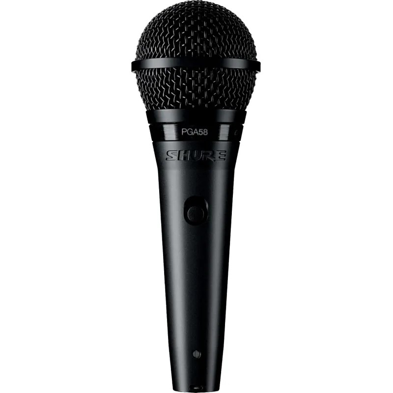 Микрофон Shure PGA58-XLR-E, кардиоидный вокальн c выкл, с кабелем XLR-XLR