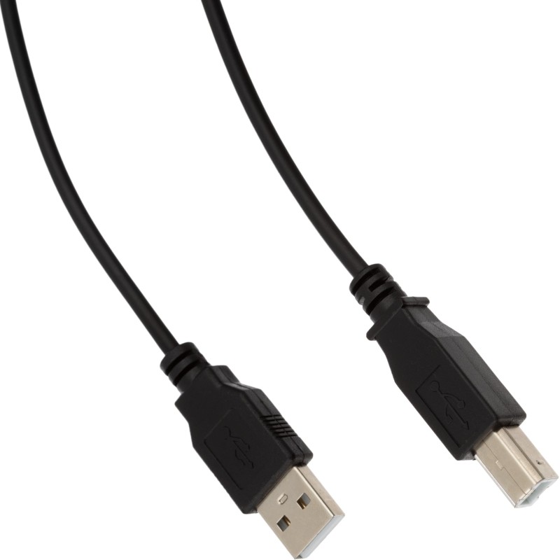 Кабель USB 2.0 AM/BM, 3м, чер (OAVDC002)