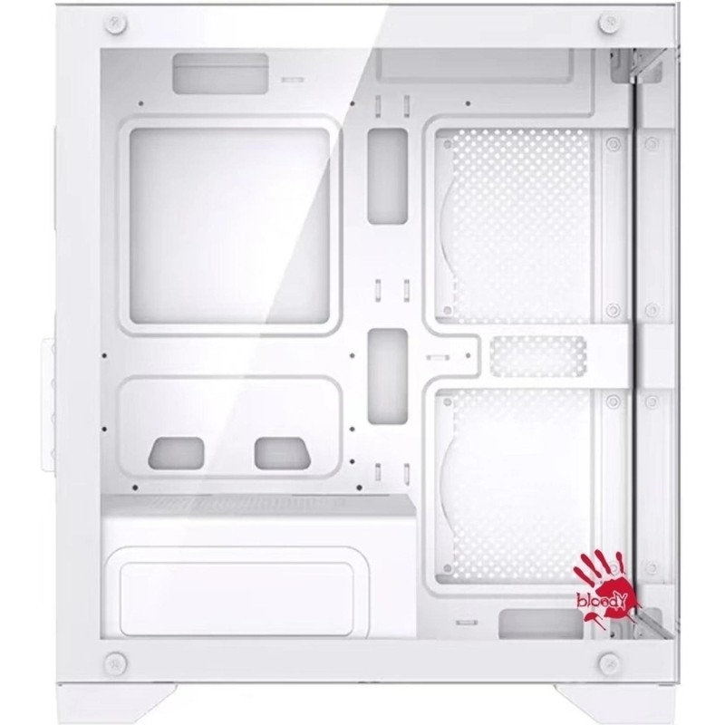 Корпус Bloody BD-CC103 бел.безБП mATX 7x120mm USB2.0x3.0 audio bott PSU