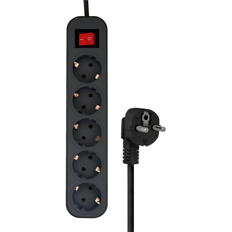 Сетевой фильтр PROGIX SF5PB10 (10м/5А/200Дж/черный)