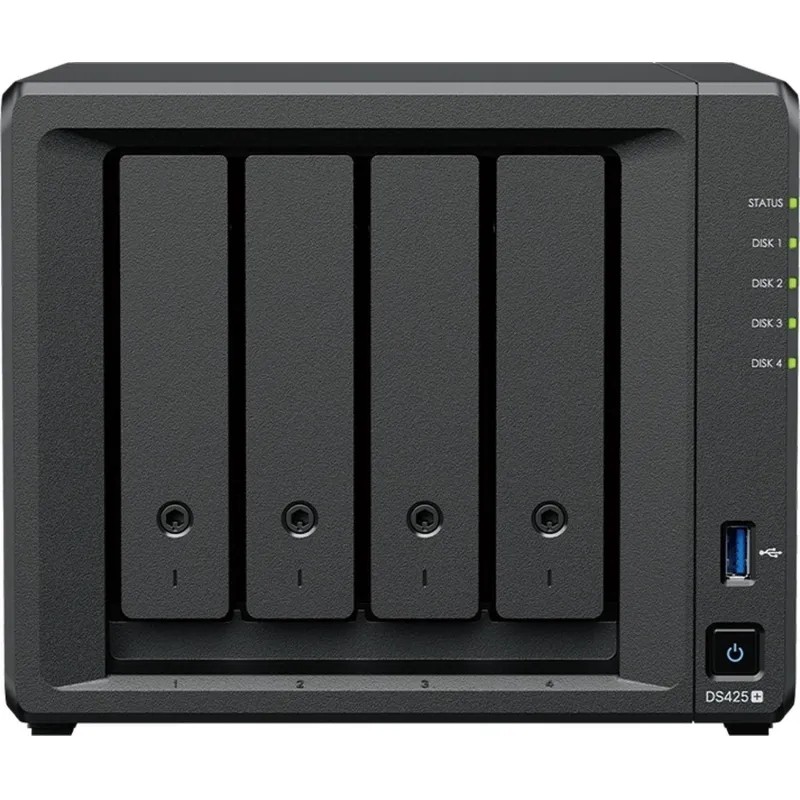 Сетевое хранилище Synology DS425+ 4x2.5/3.5 SATA/Celeron J4125/2GB DDR4