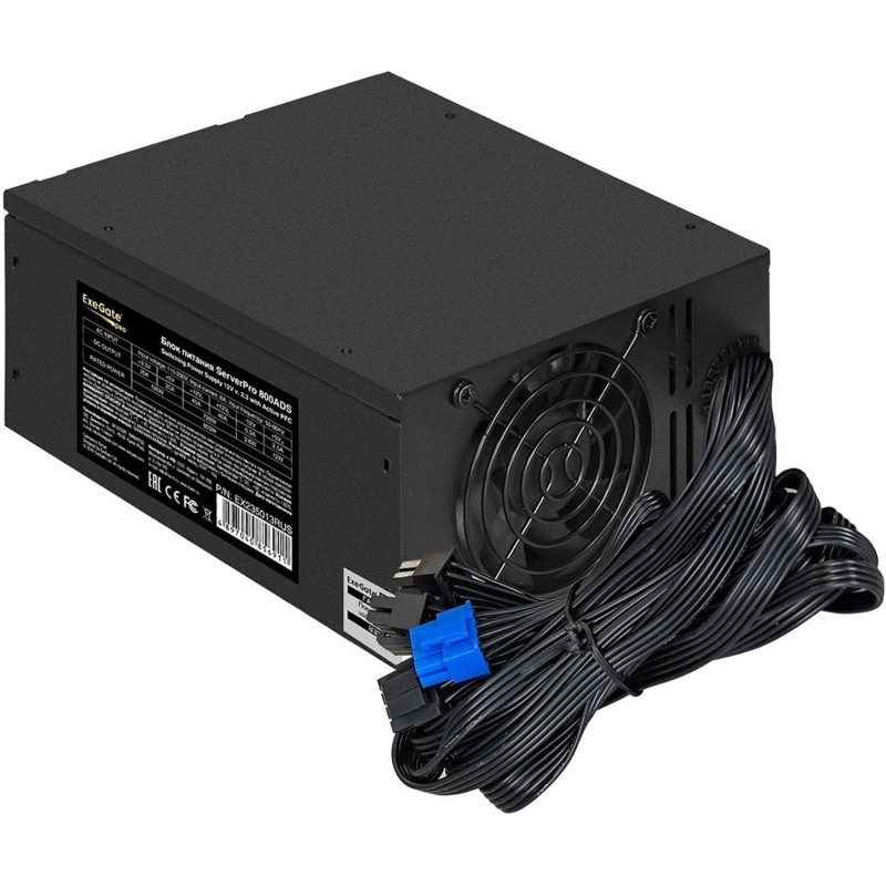 Блок питания 800W ExeGate ServerPRO-800ADS (24pin, 2x(4+4)pin)(EX235013RUS)