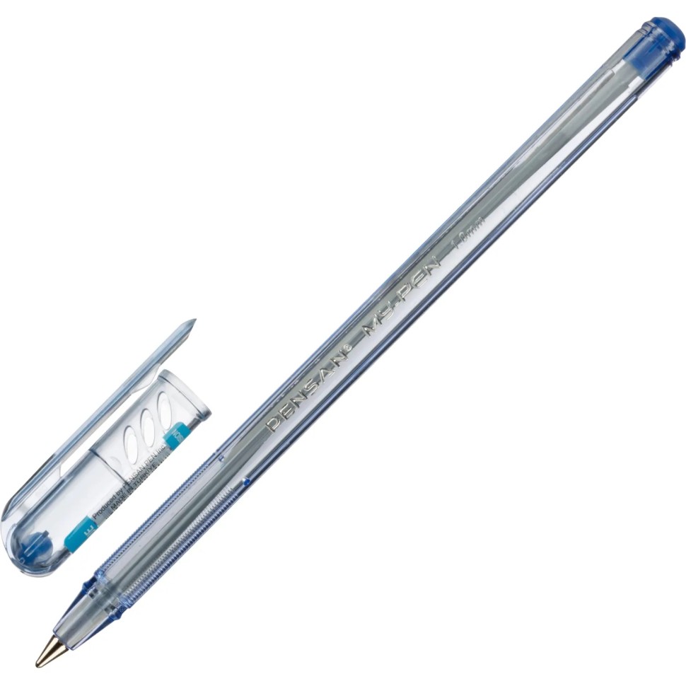 Ручка шариковая MY-PEN 1,0мм круглый корпус, цвет чернил синий